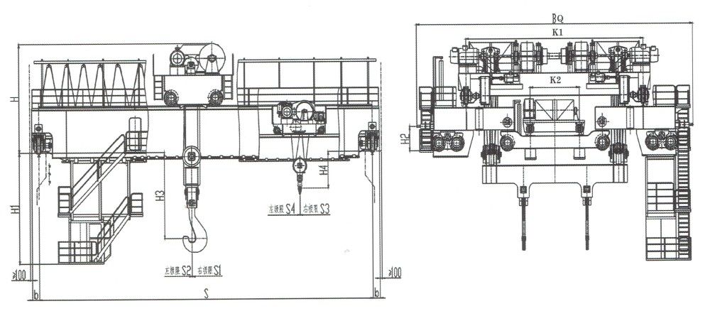 YZS型125/32-140/32噸四梁鑄造橋式起重機外形尺寸圖.jpg